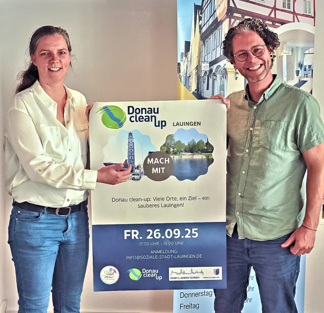 Madelaine Kaufmann und Marius Andres vom Quartiersbüro Soziale Stadt | Foto: Roland Wiedenmann