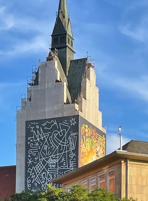 Marktkirche in Restauration.