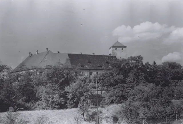 Das Schloss Friedberg von Südwesten.
