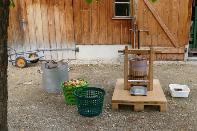 Alles bereit zum Apfelsaftpressen | Foto: Oliver Melcher