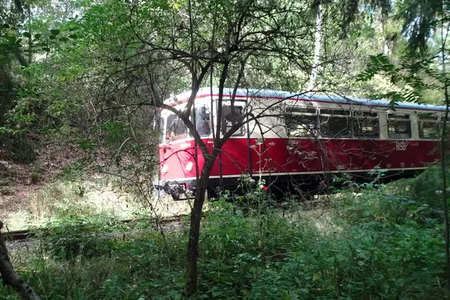 Triebwagen der Selketalbahn