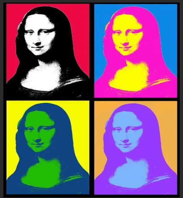 Gudrun - 1 Punkt - Andy Warhol - Mona Lisa   (Coloued)