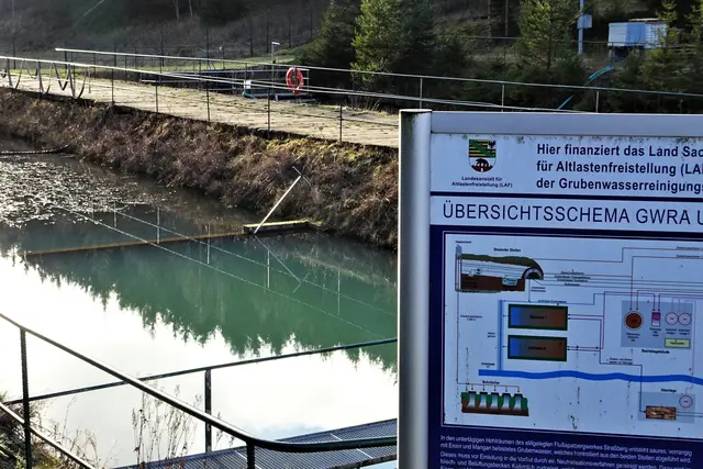 Absetzbecken im GWRA