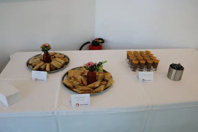 Es gab auch eine kleine Stärkung | Foto: Florian Handl