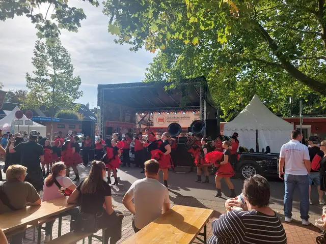 Kurz vor der Eröffnung des Herbstmarktes.