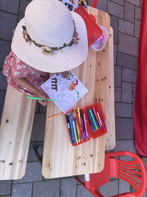 Malstation mit Feuerwehrmotiven bei der SPD Friedberg | Foto: SPD Friedberg