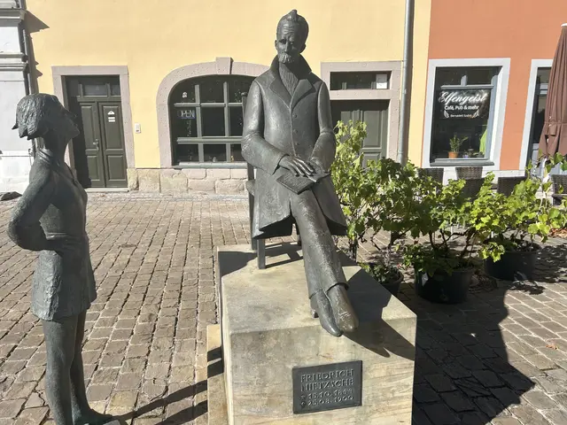 Nietzsche-Denkmal am Holzmarkt.