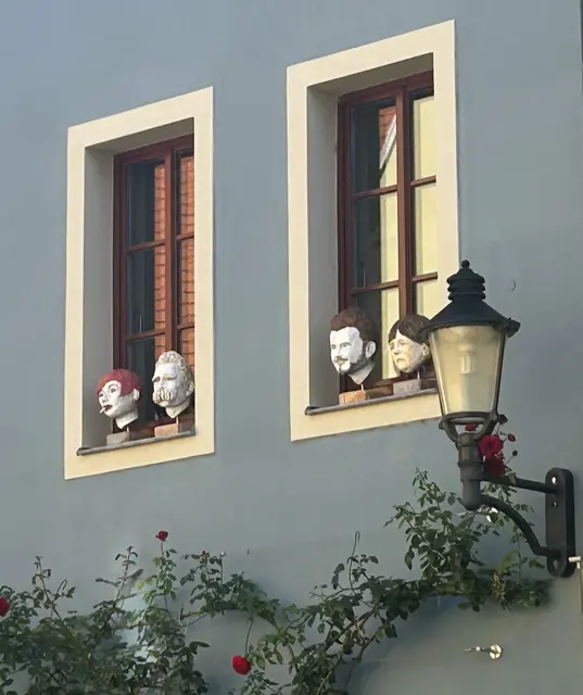 Nietzsche-Kopf aus Ton. 