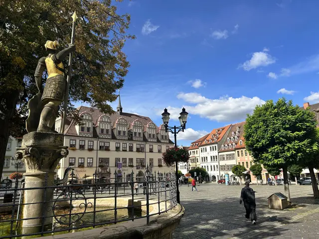 Markt vom Wenzelsbrunnen aus gesehen. 