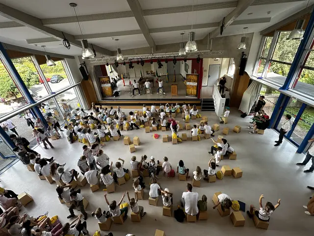 Begeisterte Kinder erwarteten gespannt, dass der Kids Day endlich losgeht. | Foto: Rotary  Club Marburg