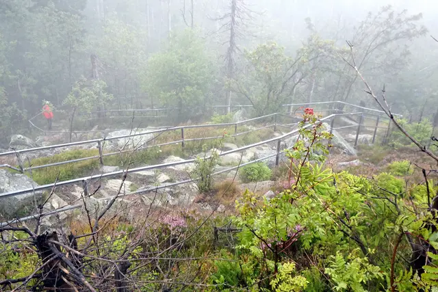 Blick auf dem Aufgang zum Achtermann