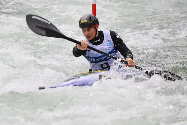 Kanu Schwaben Augsburg Elena Lilik bei der Slalom WM in Australien im K 1 und C 1 am Start | Foto: Marianne Stenglein