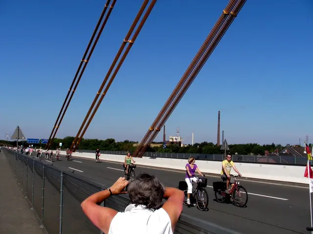 Stillleben auf der A 40 bei Duisburg