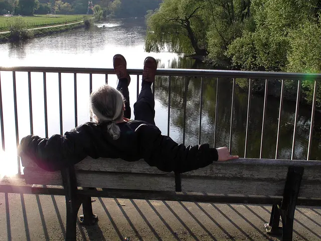 Entspannung auf einer Ruhrbrücke