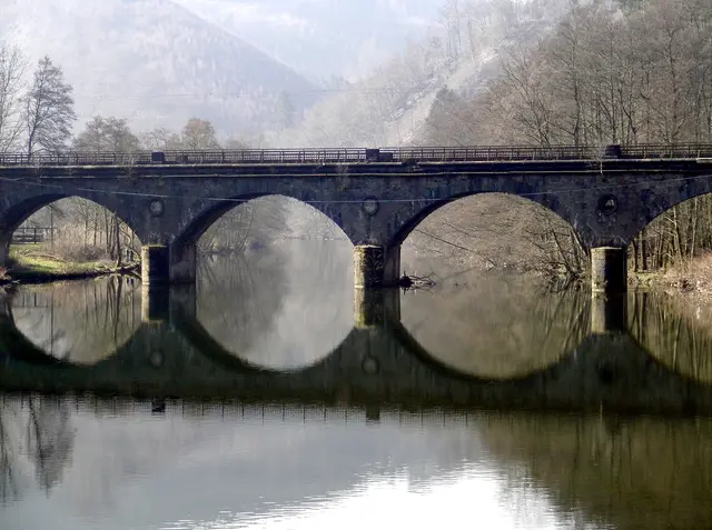 Ütterlingser Viadukt über der Lenne bei Werdohl