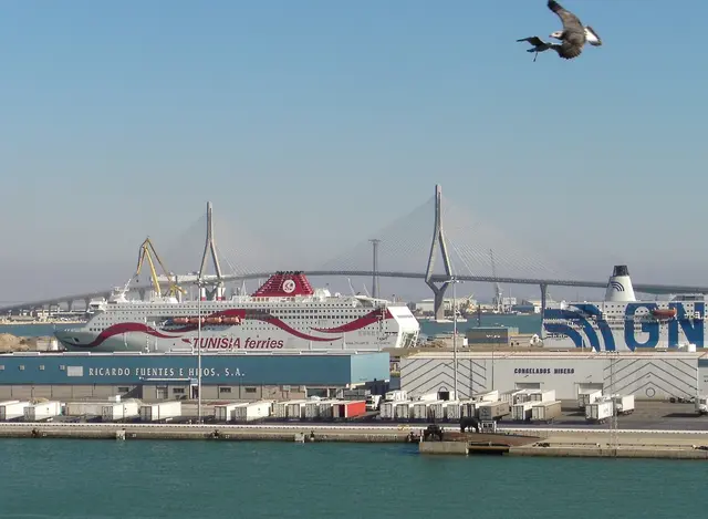 Hafenbrücke in Cádiz
