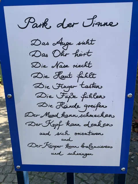 Das Schild erklärt alles