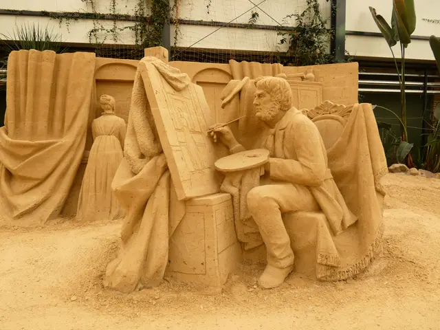 Caspar David Friedrich bei der Arbeit.