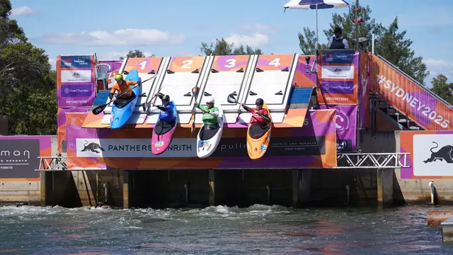 Kayak Cross Wettbewerb bei der WM in Australien am 4.10.2025 | Foto: DKV Uta Büttner