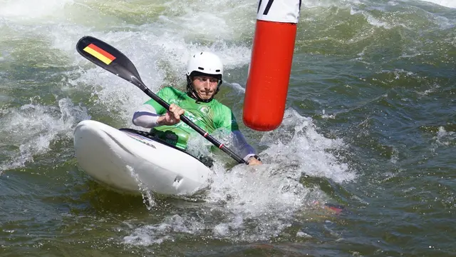 Kayak Cross Wettbewerb bei der WM in Australien am 4.10.2025 Noah Hegge wurde siebter | Foto: DKV Uta Büttner