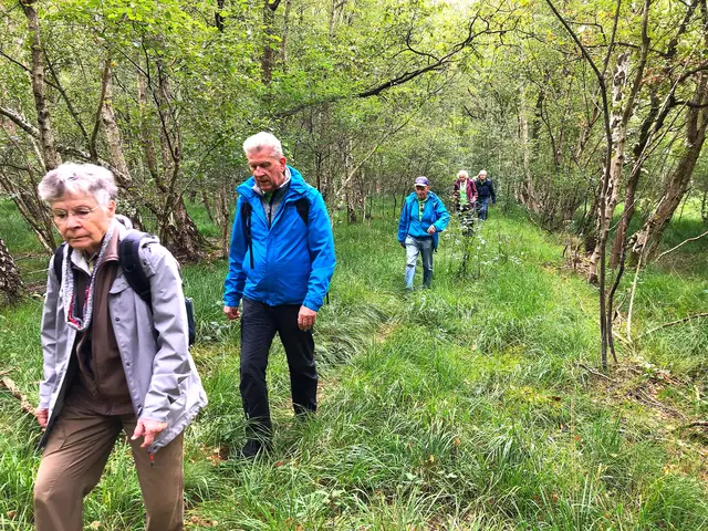 Wandern durch die schöne Natur um den Altwarmbüchener See