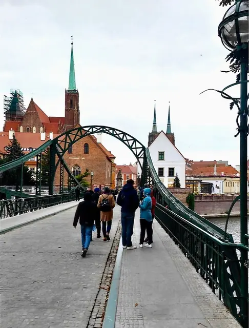 Breslau heute. Blick auf die Dominsel.