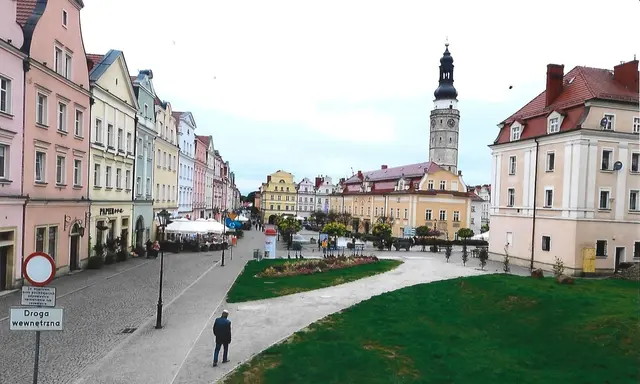 Bunzlau heute: Marktplatz.