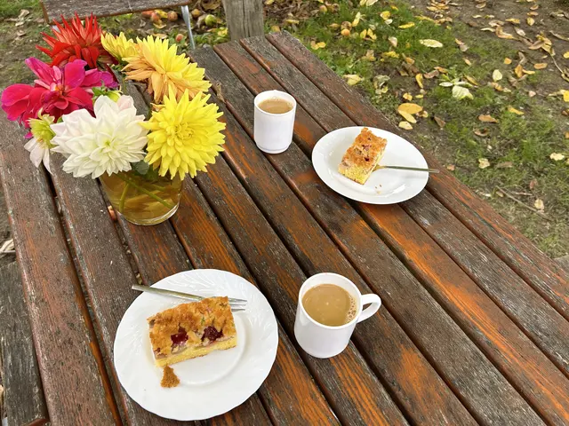 Kaffeepause bei einem Winzer 