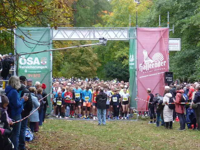 Startaufstellung 5-km-Lauf.
