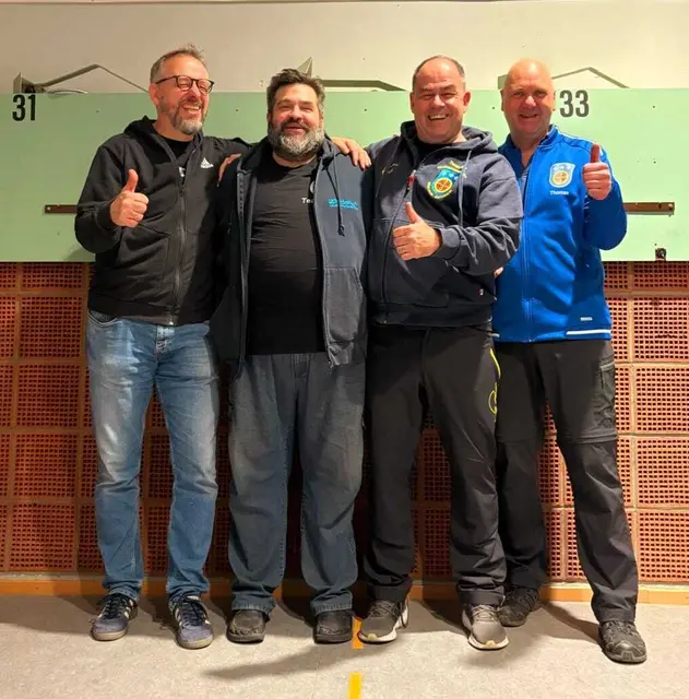 Das siegreiche Dietesheimer Team in der Besetzung v.l.n.r. Torsten Lodderstedt, Timo Zindel, Thomas Baier und Thomas Westerwald
