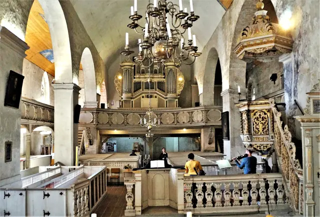 die Kirche Aegidii bei einer Konzertprobe