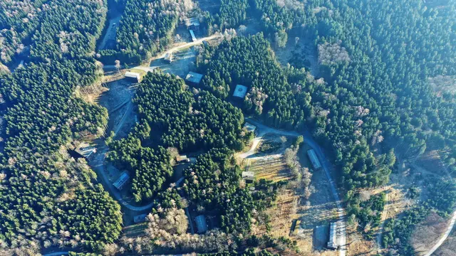 Eine alte Luftaufnahme des Lerchenbergsgeländes. | Foto: Franz Käsinger