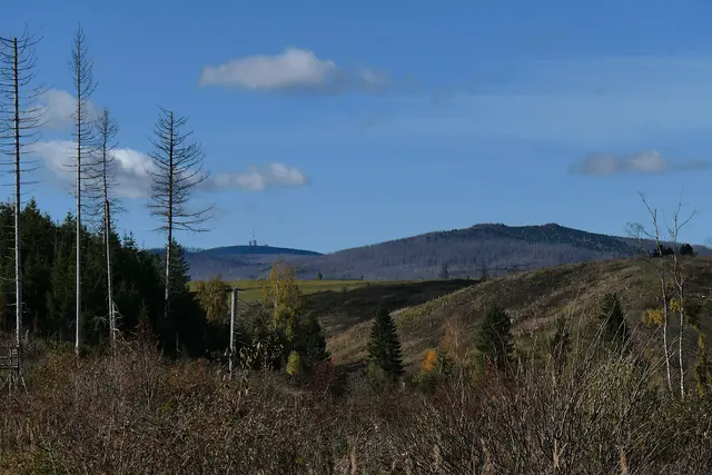 Blick auf den Brocken (links)