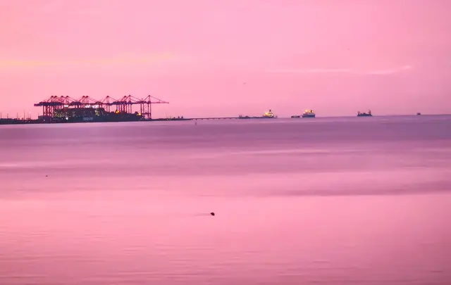 Blick auf den Jade-Weser-Port | Foto: Shima Mahi