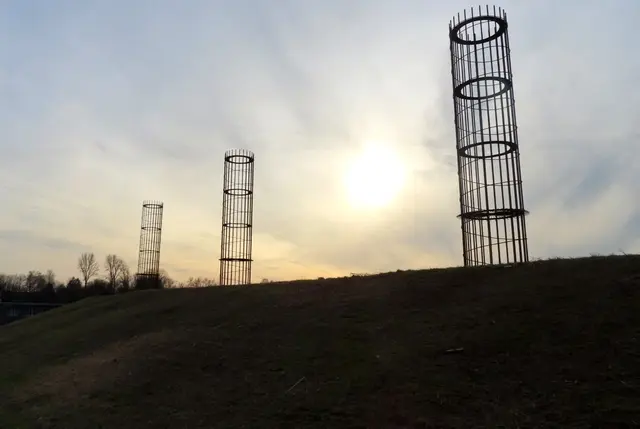 "Die drei großen "Herren" - Halde Lothringen in Bochum-Gerthe
