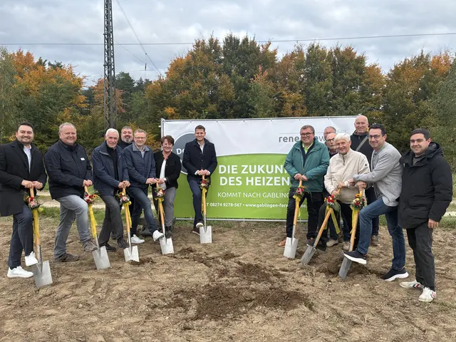 Das Heizen der Zukunft. Spatenstich für das neue Heizkraftwerk. | Foto: Gemeinde Gablingen