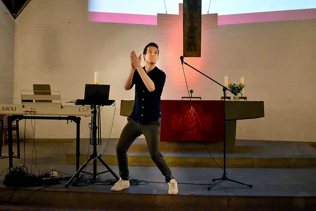 Mirko Schelske animierte die Besucher gekonnt zum Mitmachen