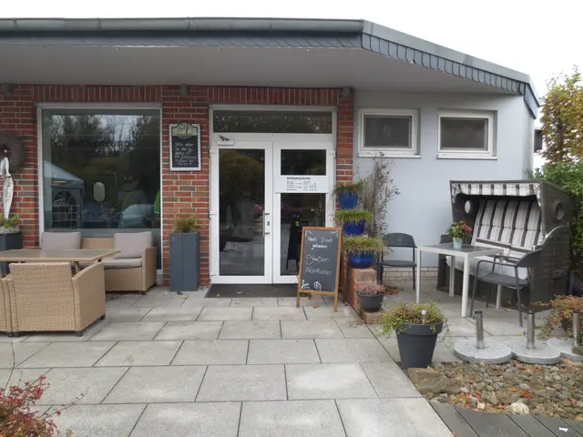 Der Eingang zum Fischrestaurant