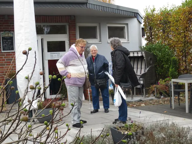 Noch ein kleiner Plausch vor der Tür.