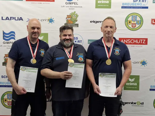 Die siegreiche Dietesheimer Mannschaft. V.l.n.r.: Thomas Westerwald, Timo Zindel und Thomas Grein