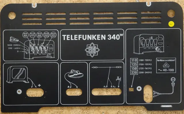 Der Telefunken 340 W ist ein Geraät das 1932 von Telefunken gebaut wurde. 
Katzenkopf deshalb weil die Vorderseite, die Bedienseite wie ein Katzenkopf aussieht. | Foto: Otto Killensberger