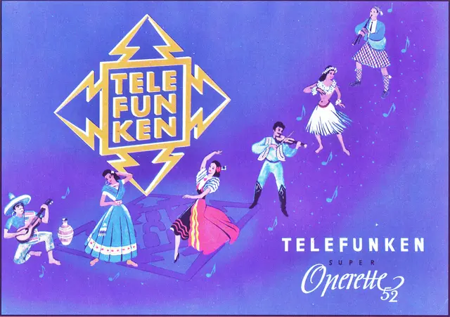 Prospekt für den Telefunkenradio Operette super Baujahr 52. | Foto: Repro: Otto Killensberger