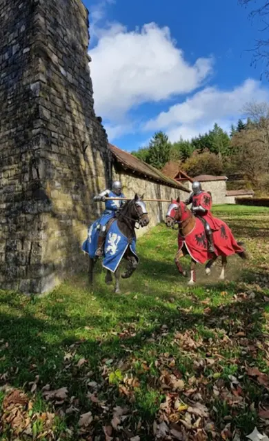 Burgruine Hatzfeld - Ritter KI-generiert
