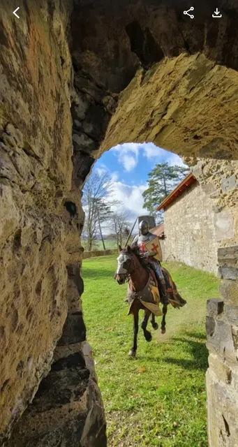 Burgruine Hatzfeld - Ritter KI-generiert