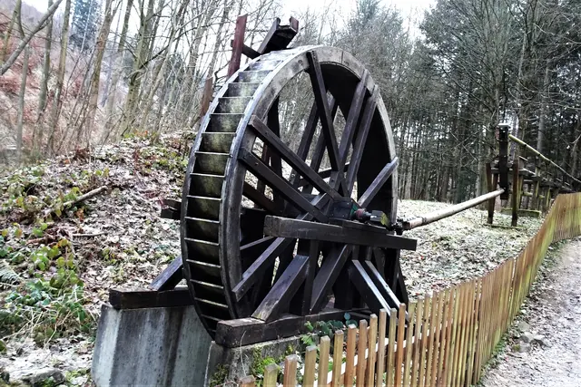 Modell eines Wasserades (Archivbild) 