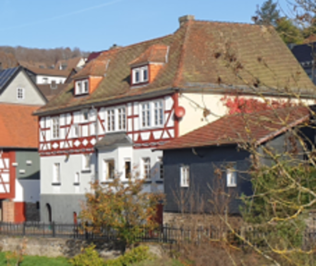 Landhaus Mühle in Hatzfeld , hier stand 1803 noch das Herrenhaus (Hatzfelder Hof) genannt.
