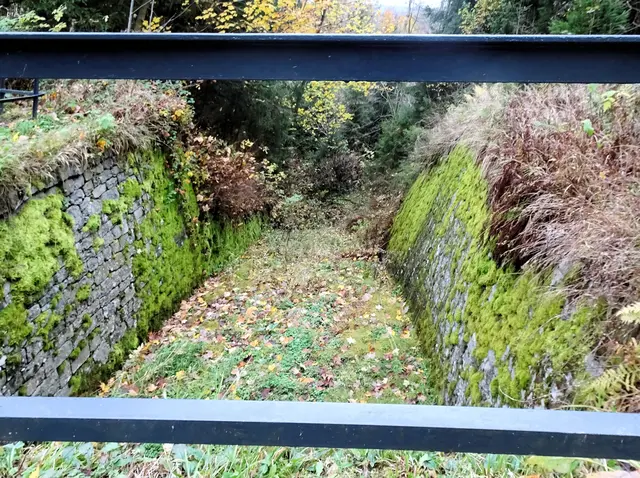 die Ausflut (Abfluss) an der Hutthaler Widerwaage