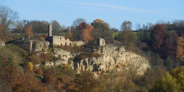 Die Klosterruine von Ober-Werbe (01.11.2015). | Foto: M. A.