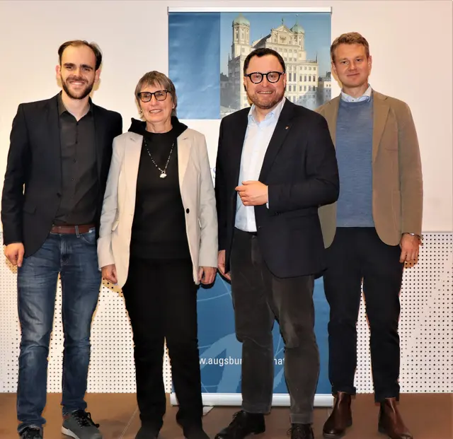Von links das AI Präsidium: Philipp Huber, Heike Abend-Sadeh, Matthias Fink, Laurenz Weiße | Foto: Marianne Stenglein