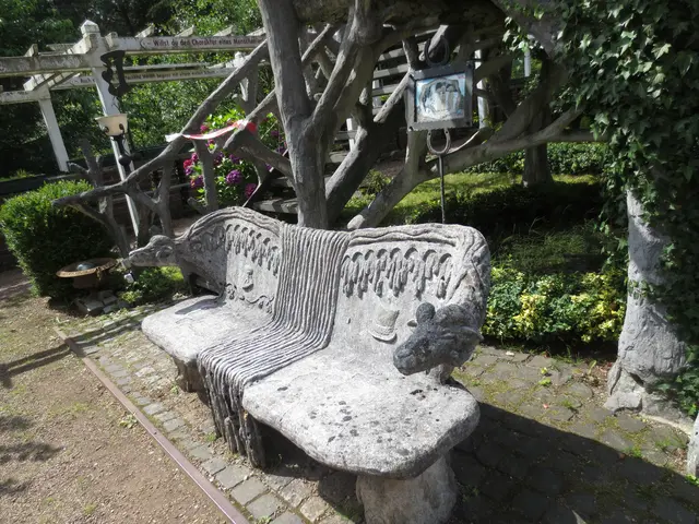 Überall auch Bänke, denn die konnte man oft gebrauchen.